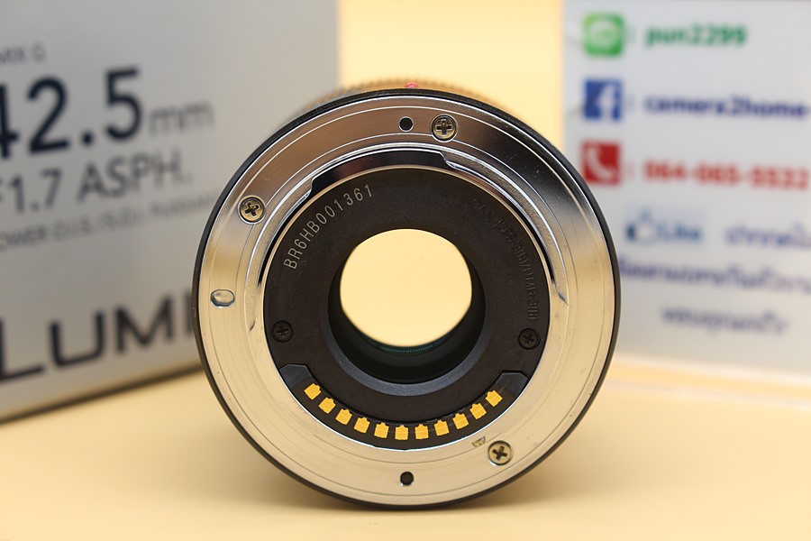 ขาย Lens Panasonic LUMIX G 42.5mm f1.7 ASPH. POWER O.I.S. สภาพสวย อดีตประกันศูนย์ ไร้ฝ้า รา ตัวหนังสือคมชัด อุปกรณ์ครบกล่อง  อุปกรณ์และรายละเอียดของสินค้า 